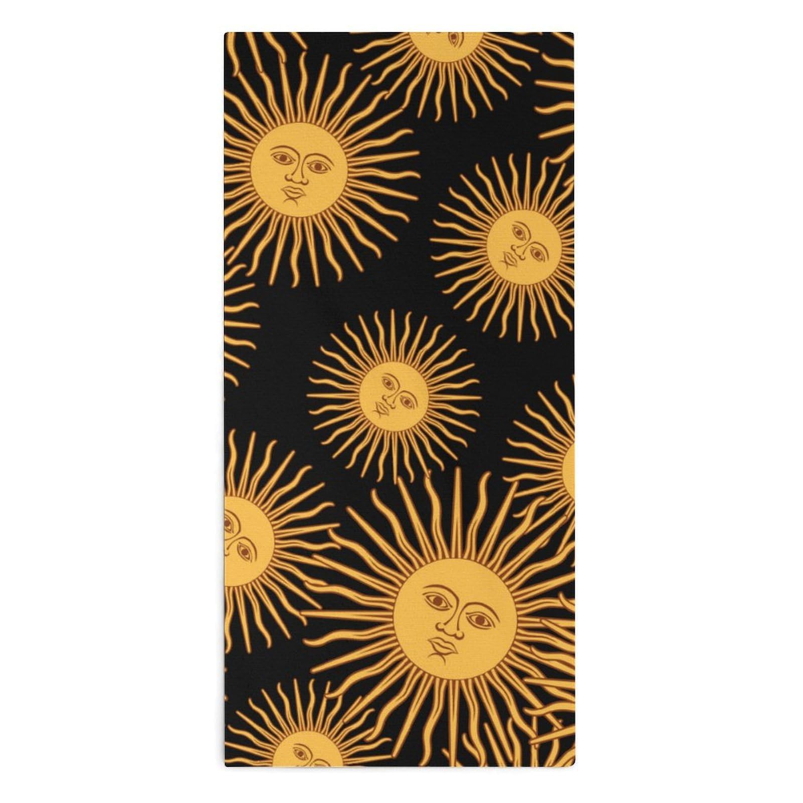 NCLQVJXZKHW Argentina Flag Sun Hand Towels Soft Face Towel Gym Bathroom Travel Hotel 13"x28"