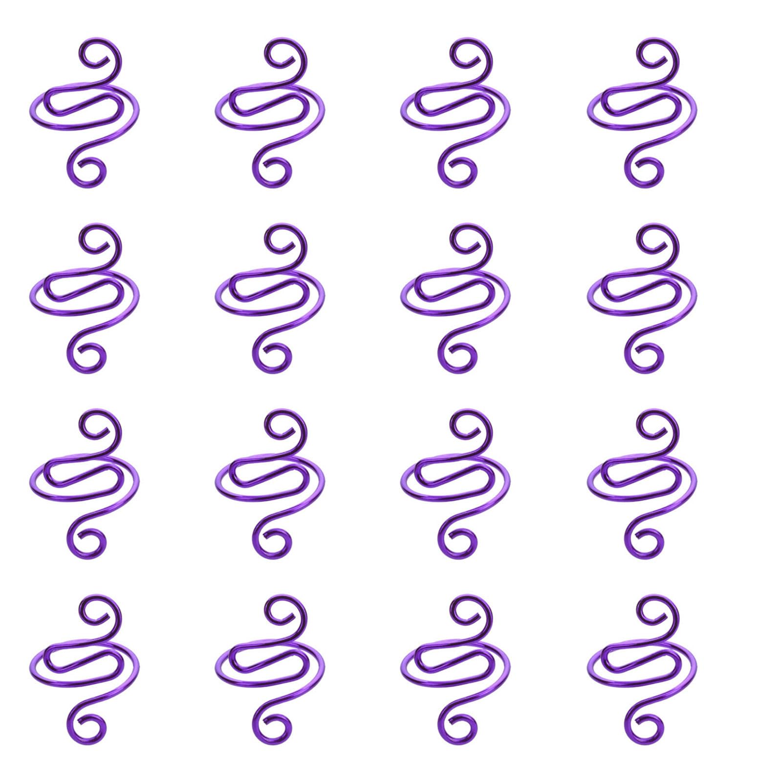 Tsophreniq Purple 20 Pcs Yarn Tension Rings Snake Shape Open Adjustable Crochet For Crocheting Knitting