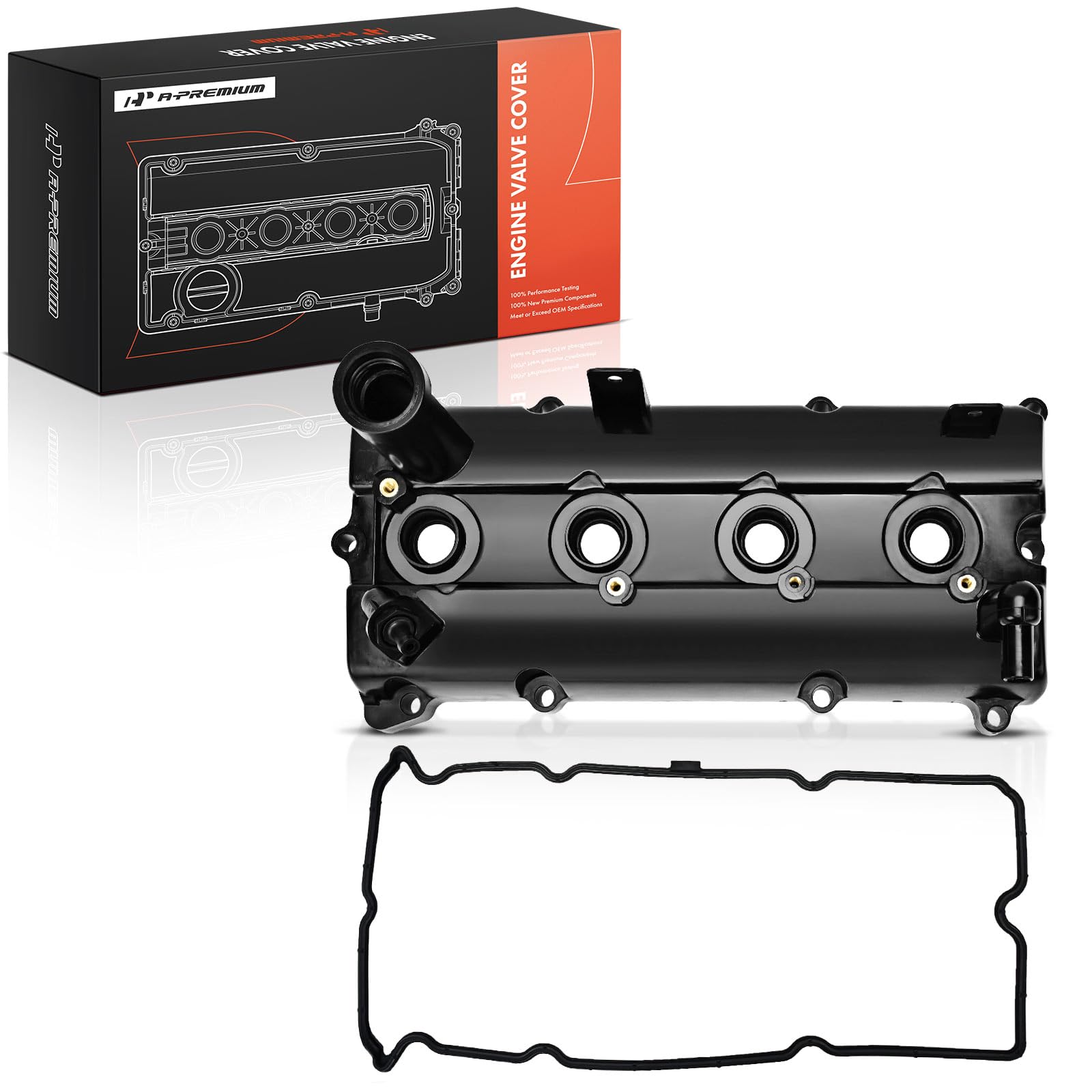 A-Premium Engine Valve Cover, with Valve Cover Gasket, Compatible with Nissan Frontier 2005-2019, 2.5L Gas QR25DE, Replace # 13264EA000 13264-EA000