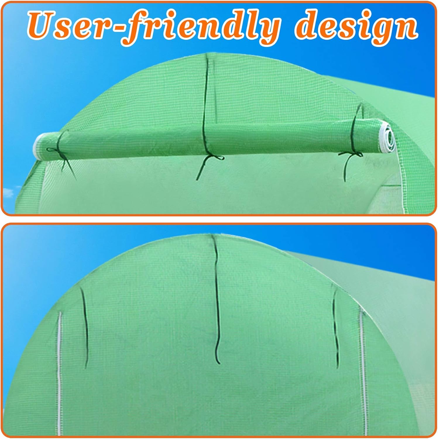 Strong Camel Greenhouse Replacement Cover 20'X10'X7' Green House Spare Parts Cover (Frame NOT Included)