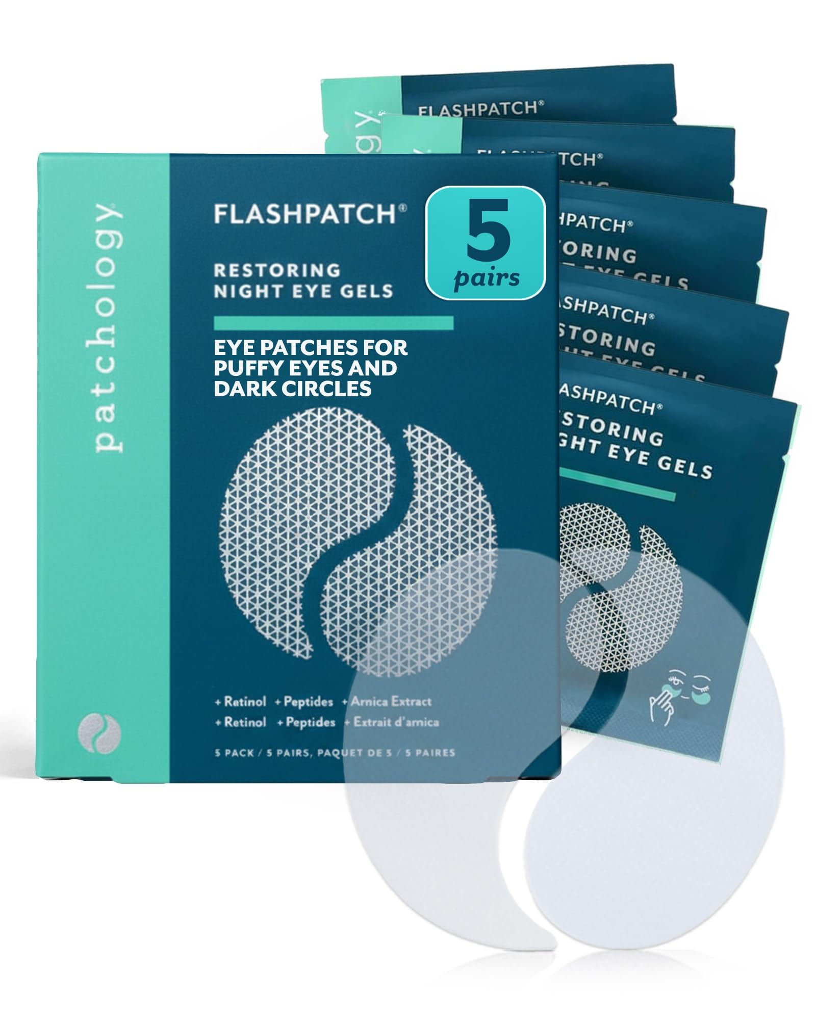 Patchology Flashpatch Restoring Night Eye Gels (5 Pack) (Npch000014S00)