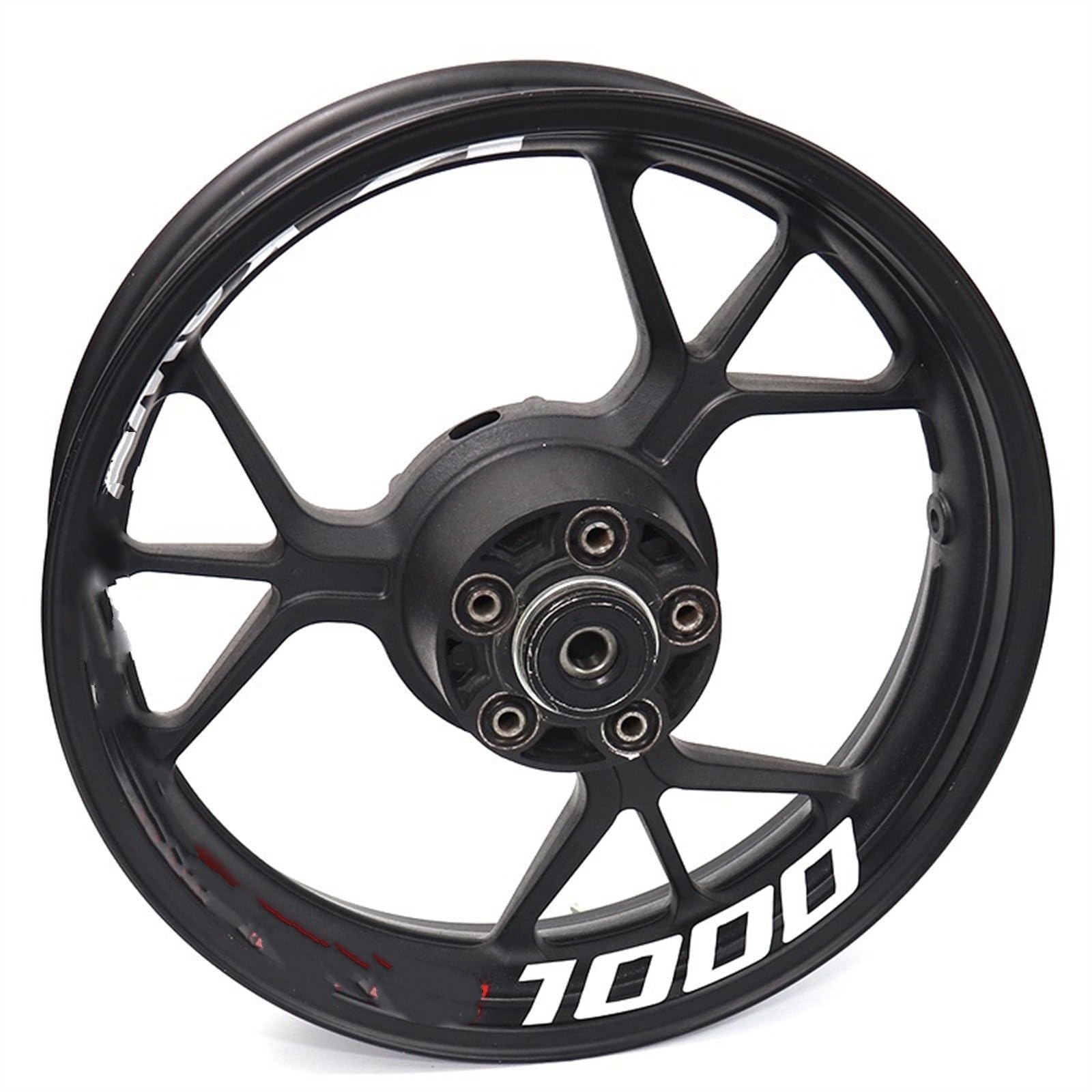 Motorcycle Wheel Stickers Reflective Rim Motorbike Waterproof Decals for Kawasaki for VERSYS 1000 Decorative(Color14)