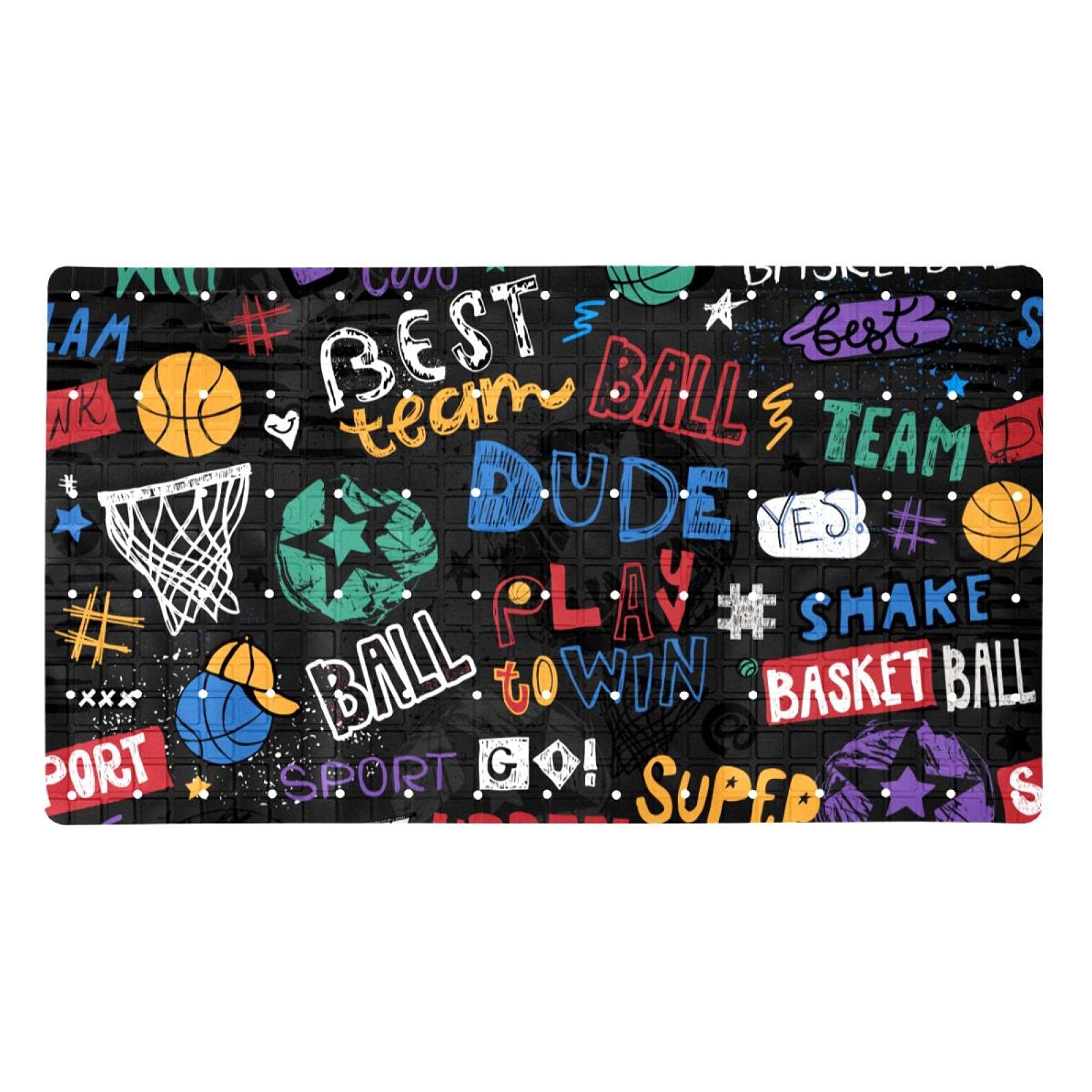 Alfombrilla de ducha baloncesto para solucionar charcos y caídas en la bañera