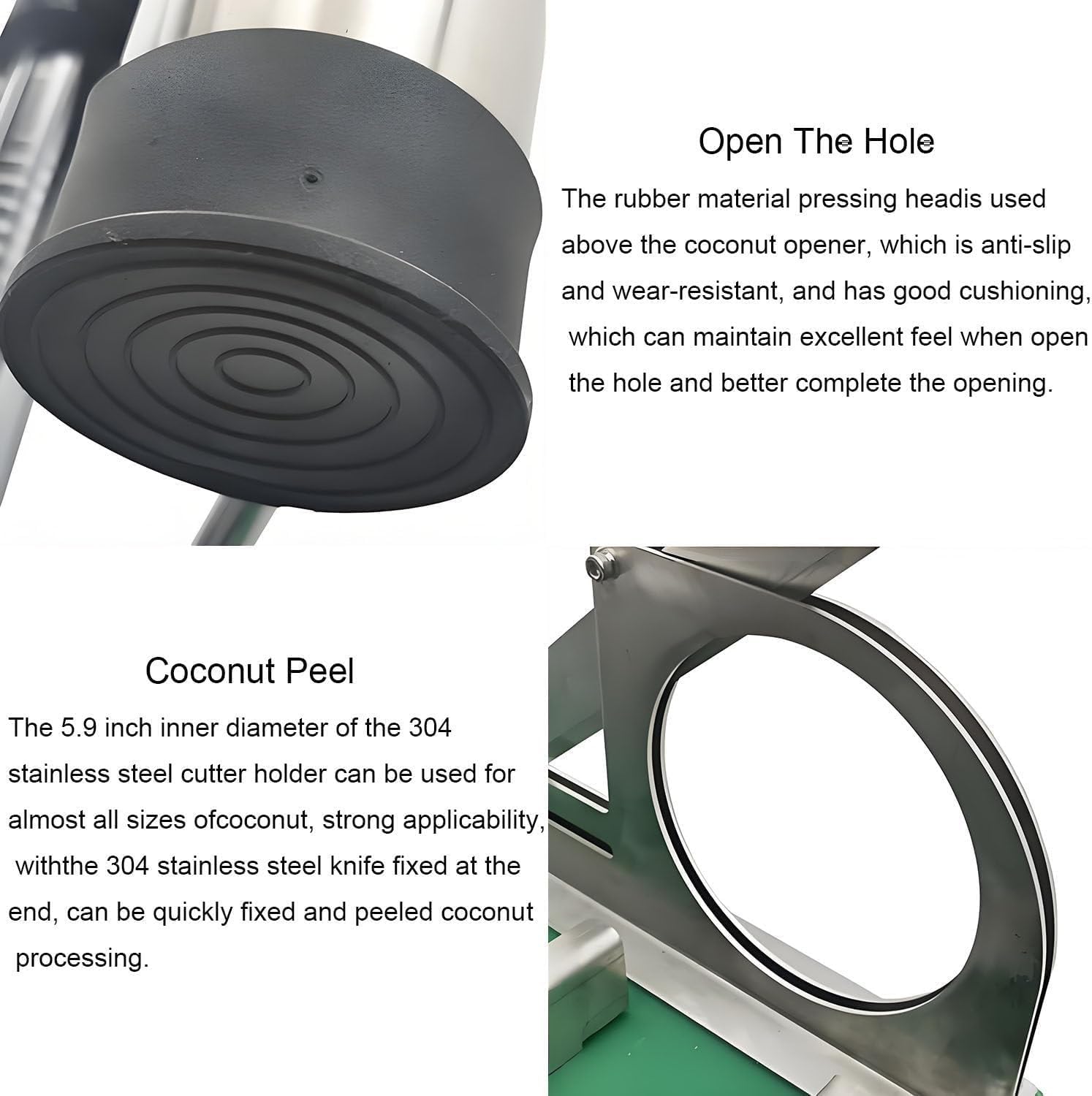 Commercial Tender Coconut Opening Peeling Machine Capping Manual Opener