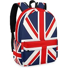 Union Jack Laptop Backpack 16.3 Inch Lightweight Computer Bag for Men Women Casual Daypack for Travel Daily Use, UK Flag