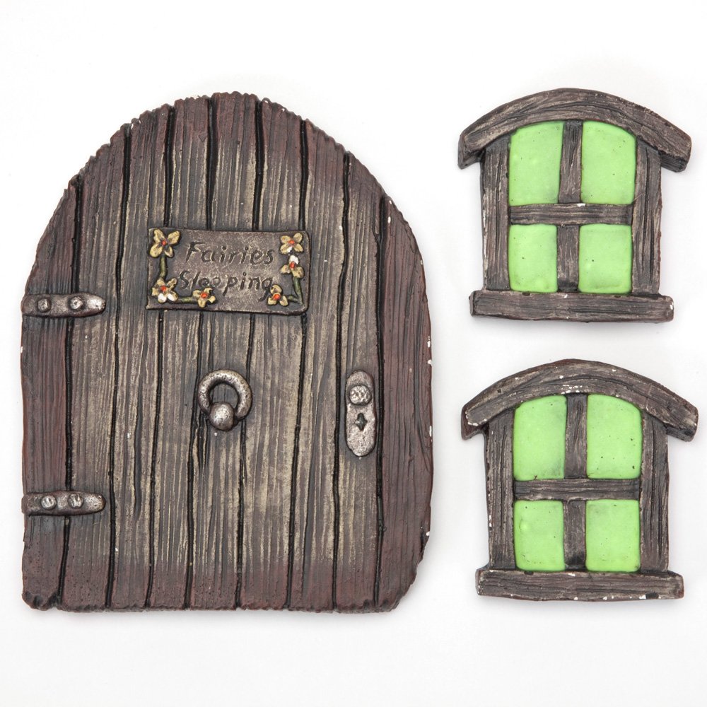 Bits and Pieces Glow-in-the-Dark Fairy Door Set
