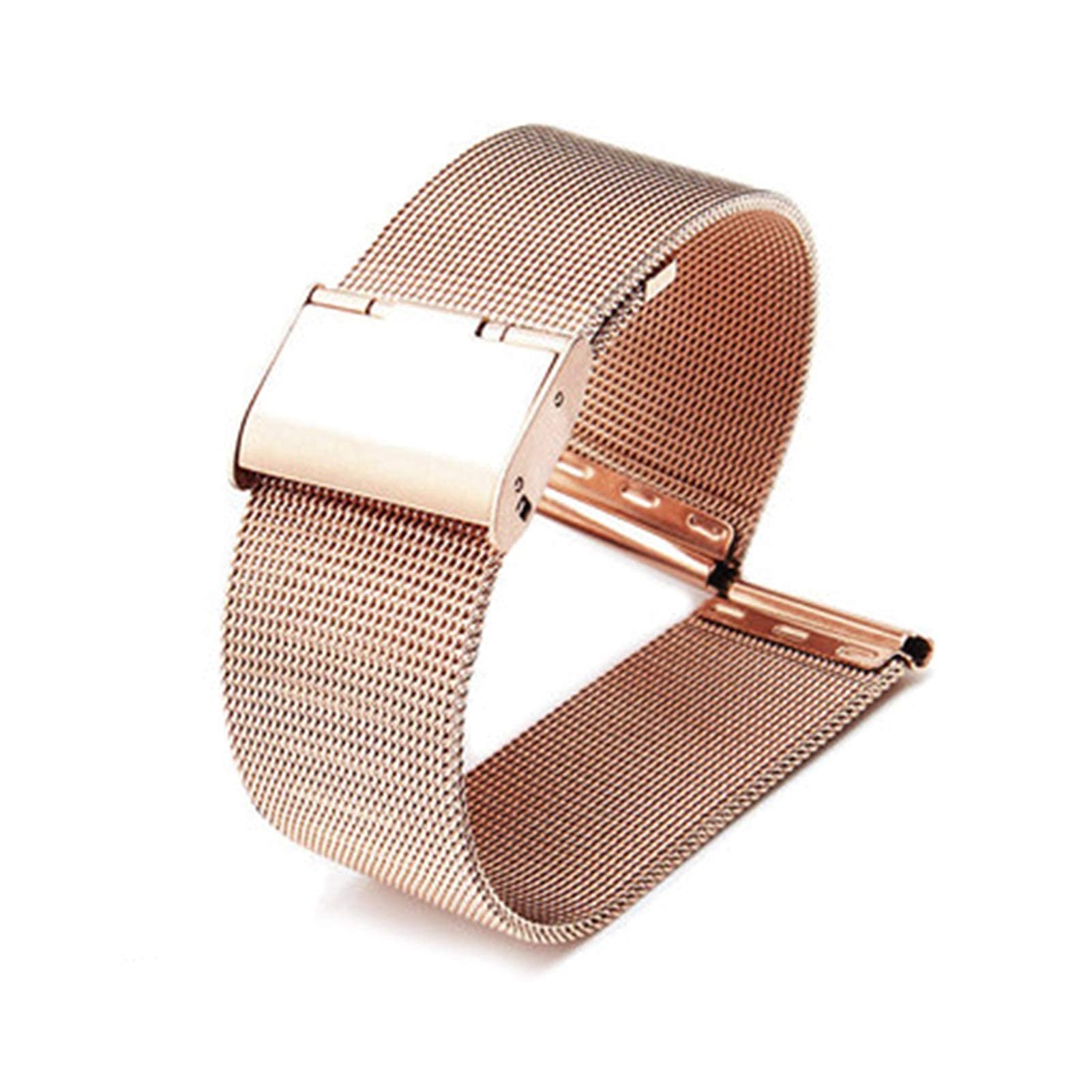 Bracciale con Cinturino di Ricambio in Maglia di Acciaio Inossidabile 304 con Cinturino per Orologio da 18 mm, 20 mm e 22 mm