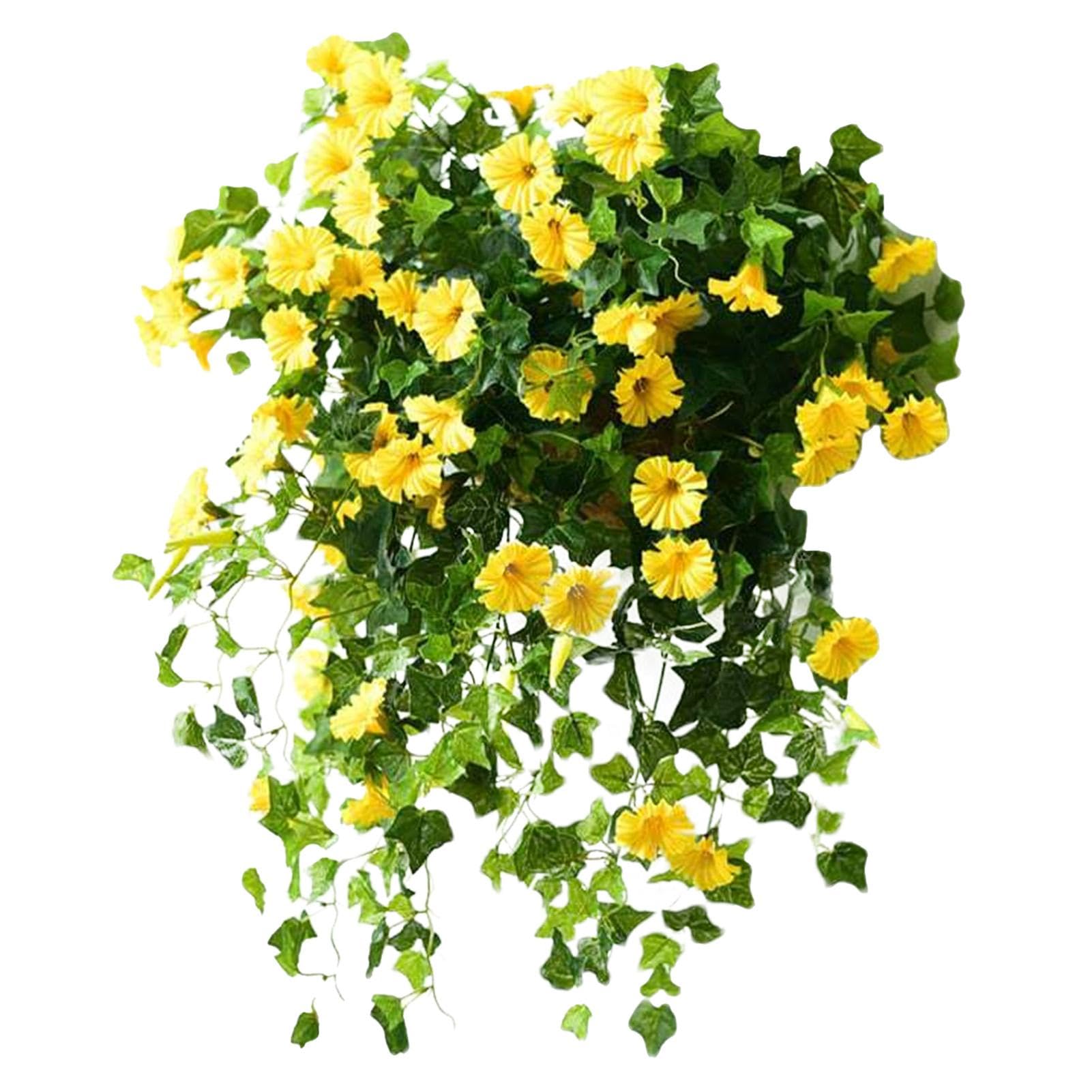 Hanging Baskets Artificial flowers | Artificial Hanging Flowers Outdoor | artificial hanging plants petunias Artificial Flower artificial plant for home garden decoration Floral Decoration