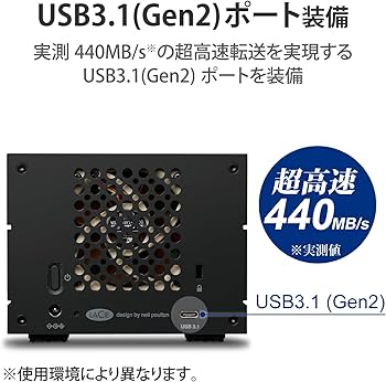 Amazon | LaCie ラシー 外付けHDD ハードディスク 8TB 2big RAID USB-C