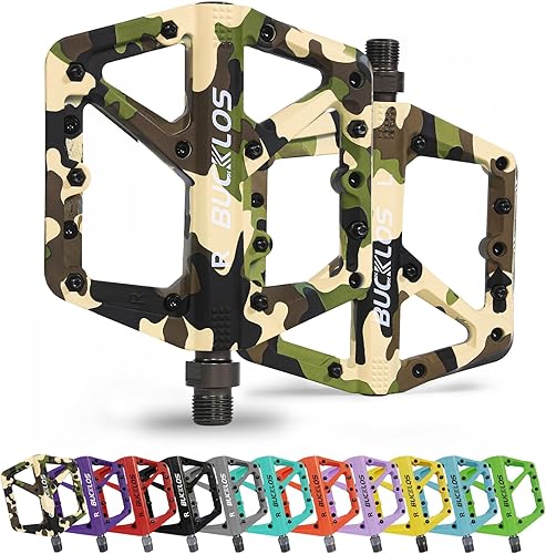 Miniatura 7 de BUCKLOS Mountain Bike Pedals MTB Pedals Flat, Adult Bicycle Road Bike Large Platform Nylon Non-Slip Pedal for Gravel BikeHybrid Bike 916"