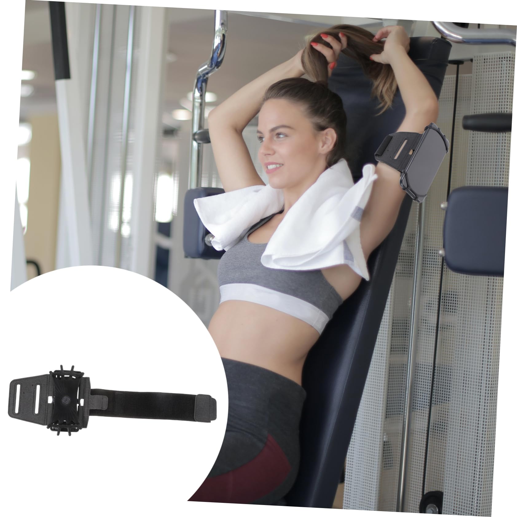 jojofuny 3pezzi Phone Arm Band Supporto Mobile Per Sport All Aria Aperta Compatibile Con Cellulari e Smartphone Per Corsa e Ciclismo