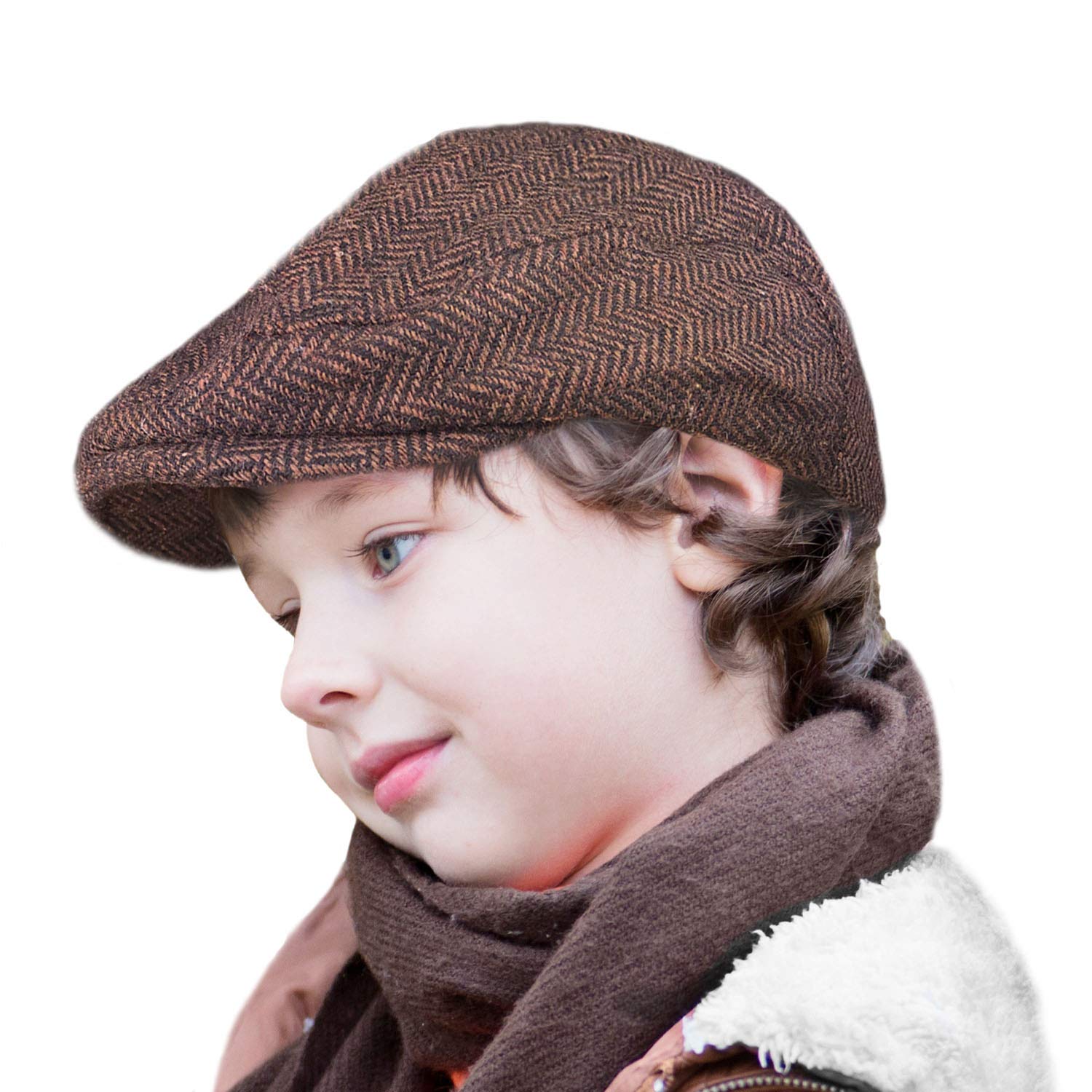 Gorra Plana de Tweed TOSKATOK® para niños