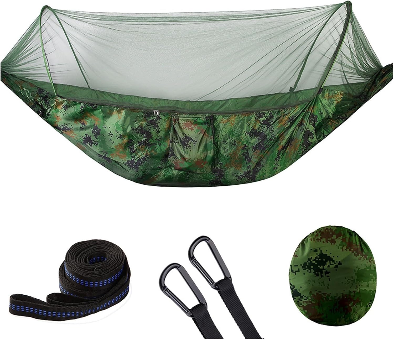 Camp Portable Outdoor Camping Hammock 1-2 Person Go Swing with Mosquito Net Hanging Bed Ultralight Tourist Sleeping Hammock Strong (B S250x120cm)