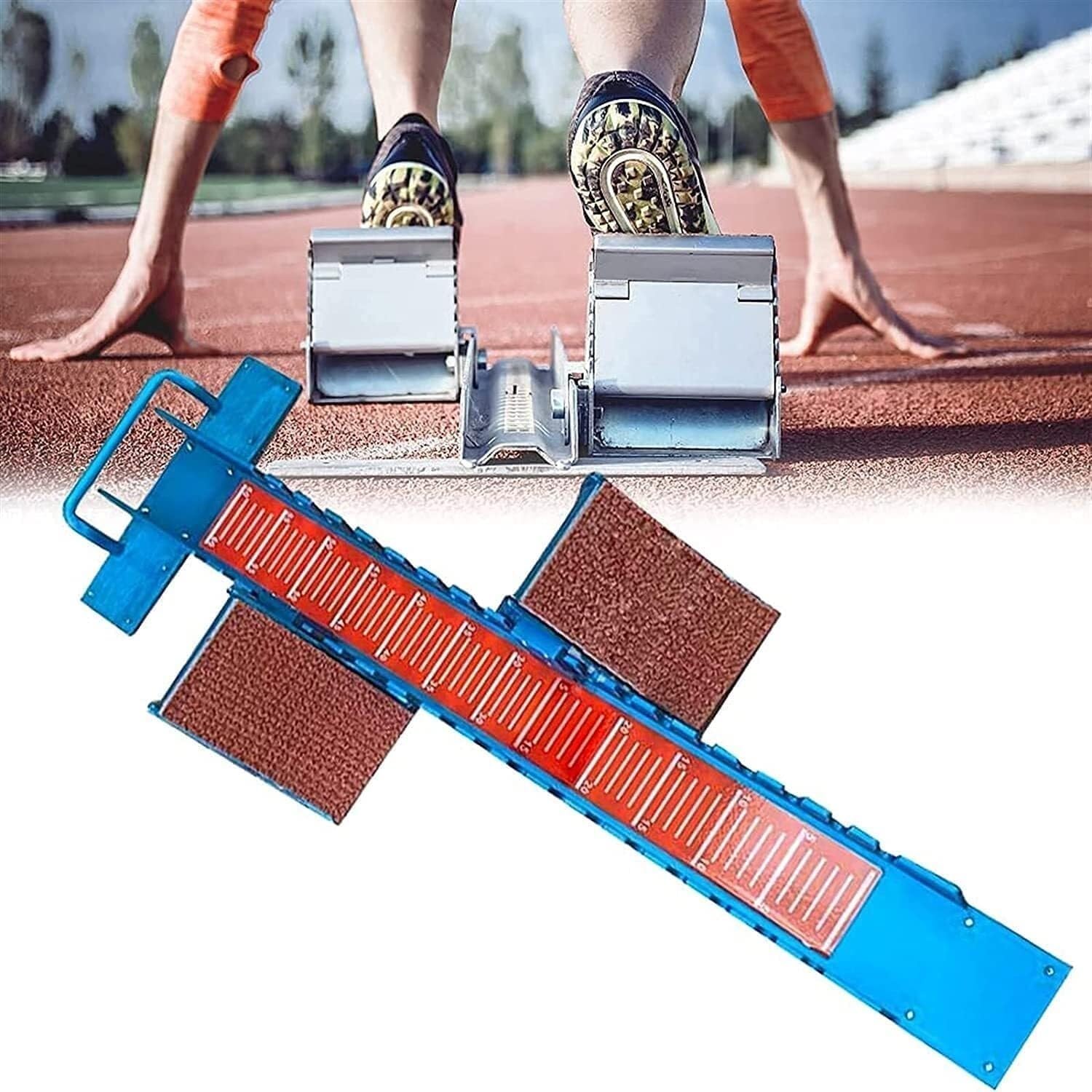Sprint Tool, Track and Field Starting Block, Multifunctional Starting Block, Adjustable Angle, Used to Assist Acceleration
