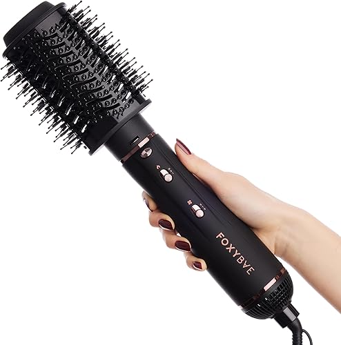 Miniatura 2 de Foxybae Super Styler - Juego de cepillos secadores 4 en 1 - Difusor, cepillo de soplado, barril de rizado de 1.25 pulgadas y cilindro de secado -