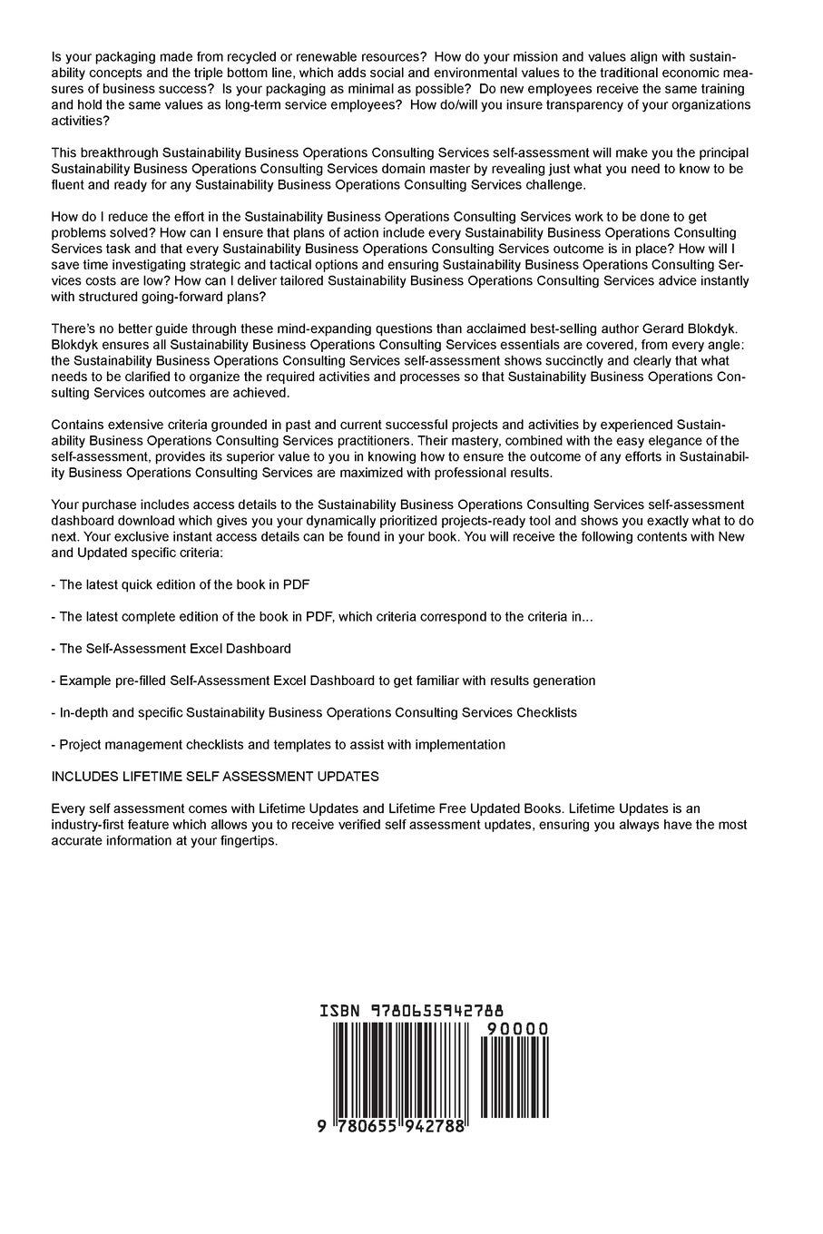 Sustainability Business Operations Consulting Services A Complete Guide - 2020 Edition