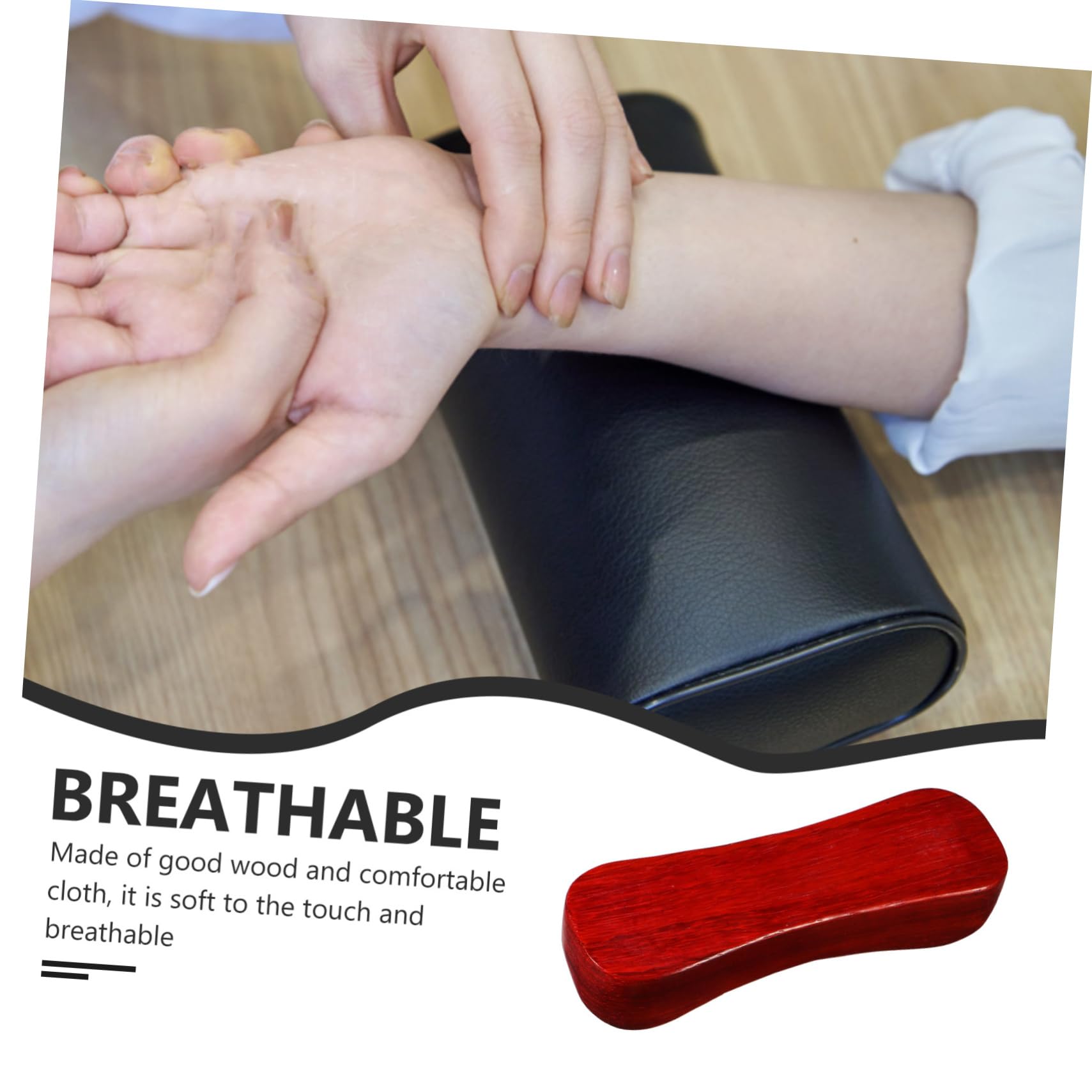 minkissy Pcs Hand Pillow Compact Lightweight Multi-Function Wrist Wood Pillow Comfortable Height Adjustment