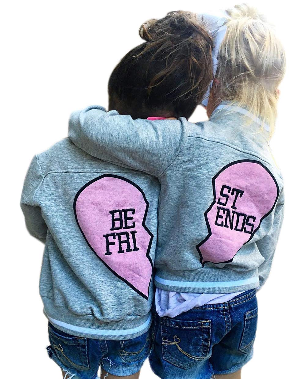 Toddler Baby Boy Girl Sweatshirt Jacket Coat Best Friend Ear Print Warm Tops Outerwear (3-4T, Left Ear)