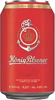 Cerveja alemã König Pilsener - Fardo com 24 latas de 330ml