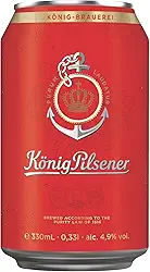 Cerveja alemã König Pilsener - Fardo com 24 latas de 330ml