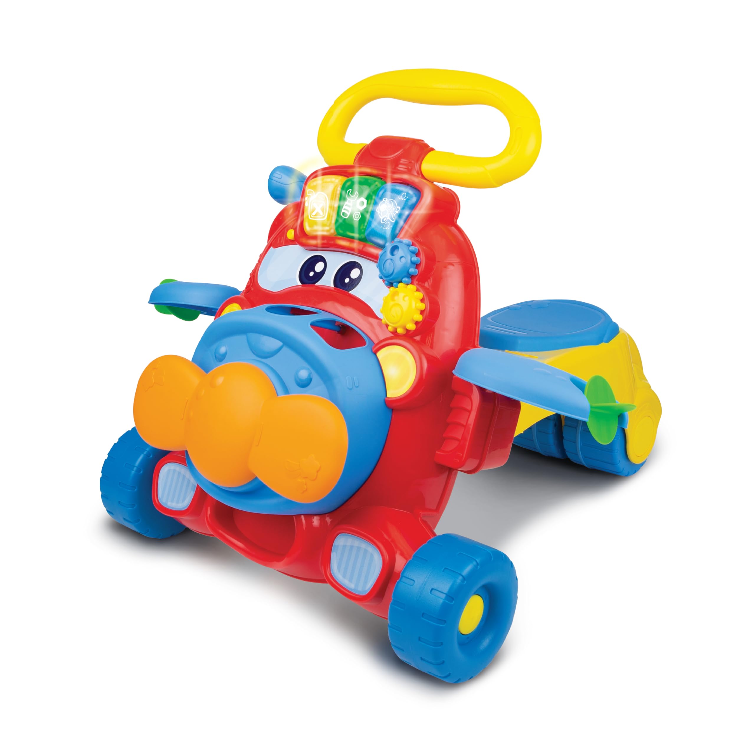Winfun Junior Jet 2 in 1 Ride On Walker & Toy - Light Up Buttons