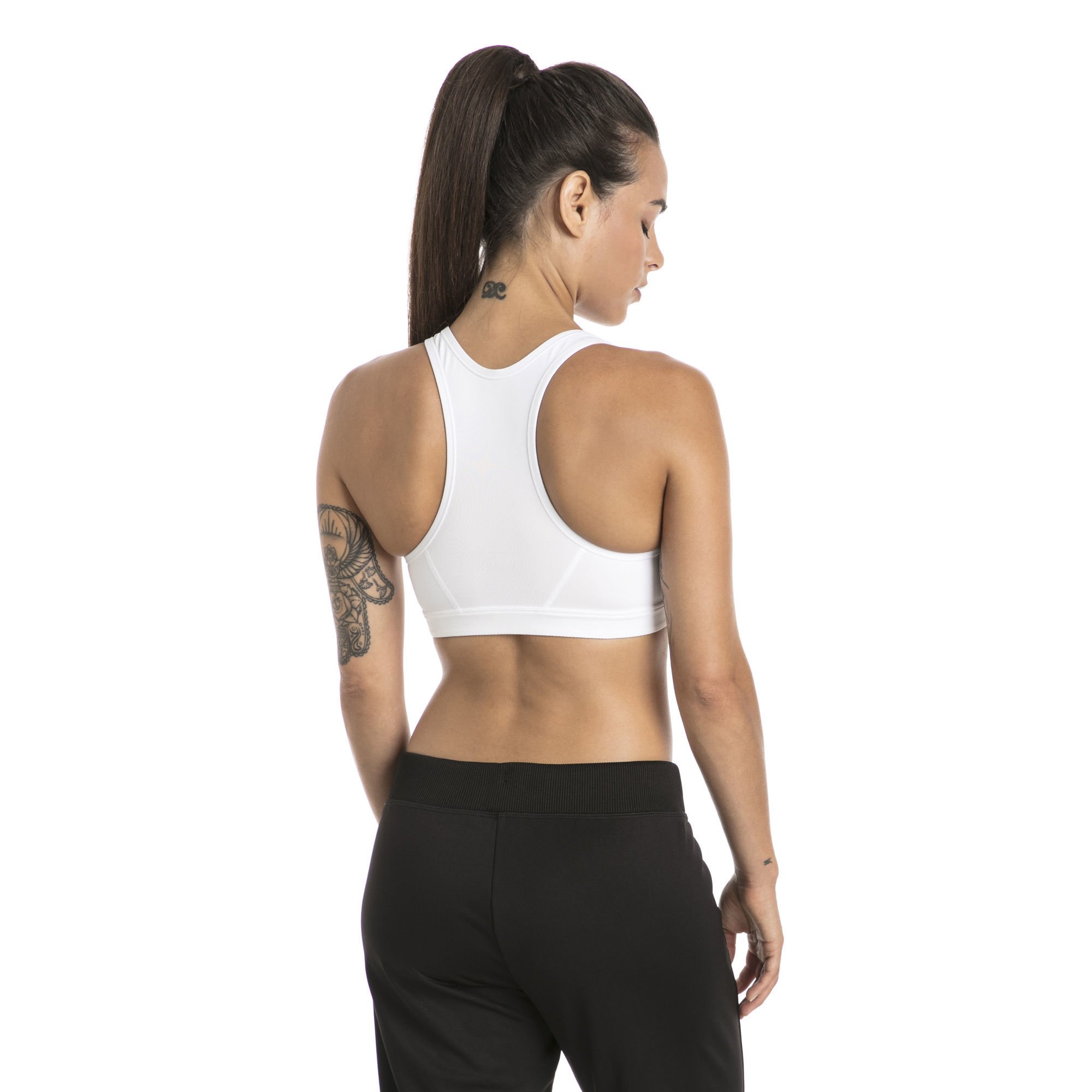 Puma 4Keeps Bra M Bra Top, Mujer, White-Cat, XS