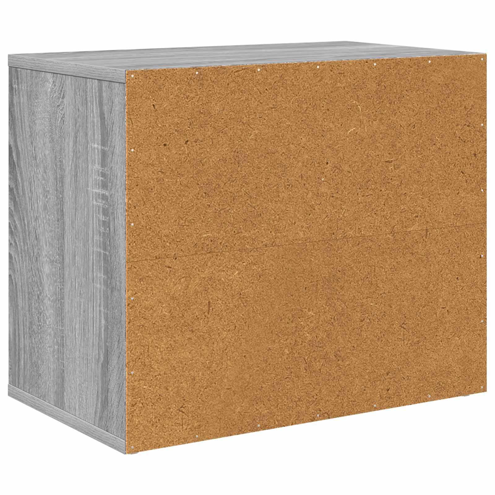 Katzenhaus Katzenhöhle Katzenmöbel für drinnen, stabile Katzenbox Indoor aus Holzwerkstoff, modernes Haustierhaus fürs Wohnzimmer, Sonoma-Grau, 51 x 30 x 42,5 cm