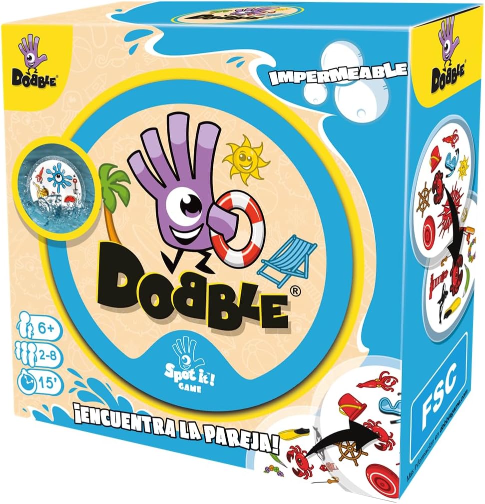 Zygomatic Asmodee Dobble Waterproof Card Set (ADE0ASDO007)