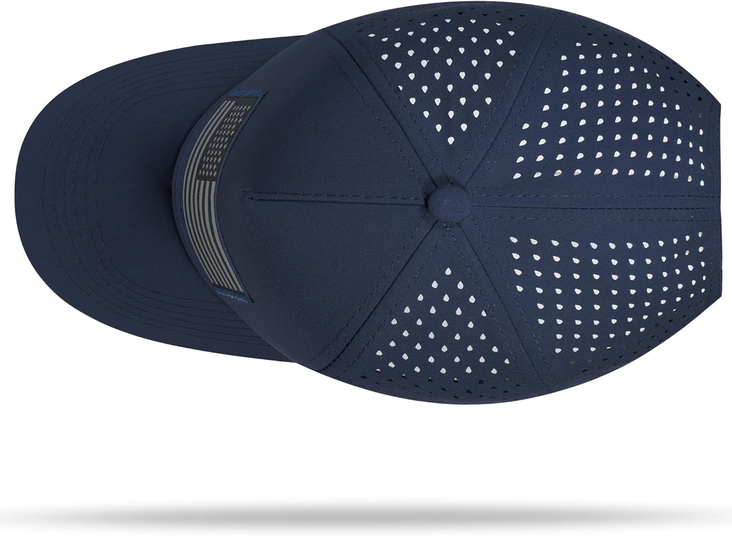 American Flag Trucker Hat, Quick Dry Baseball Cap for Men & Women, Laser Cut Mesh Waterproof Snapback Hats - Image 4