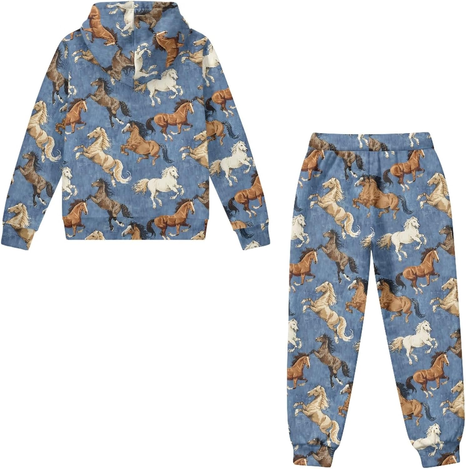 HUIACONG Girls Sweatsuits for Age 6-15 Kids Sweat Set for Children Boys Tracksuits