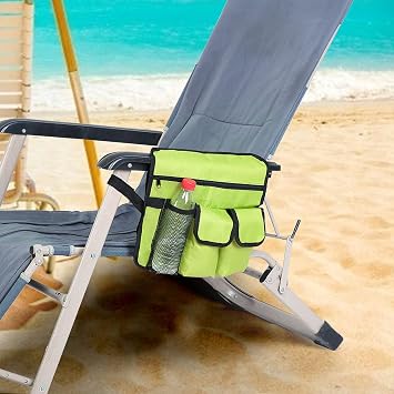 Topyond Camping Chair Organizer Bag Beach Chair Armrest Bag Outdoor Chair Organizer Single Shoulder Hanging Storage Bag for Camping