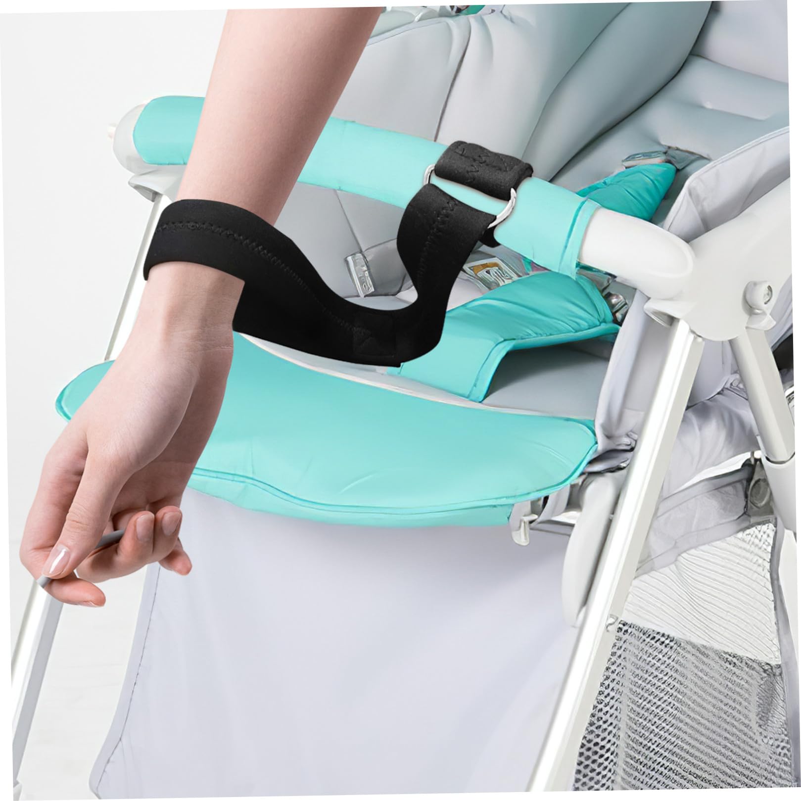 BESPORTBLE Bracelet de Sécurité pour Poussette Bébé Sangle Réglable Anti-Dérapant Néoprène Jogging Pratique 1 Pièce
