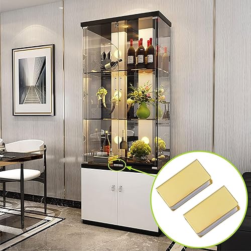 Miniatura 5 de Abrazadera de pestillo no magnética, 8 piezas de clip de vidrio ajustable sin marco, abrazadera magnética para puerta, abrazaderas rectangulares de