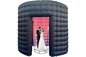 SAYOK 10ft Diameter Round Inflatable LED 360 Camera Booth