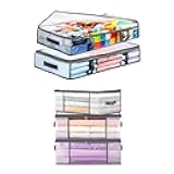 LANDNEOO 2 Pack Under Bed Storage Containers Bins-55L, 3-Pack Clothes Storage Bags-35L