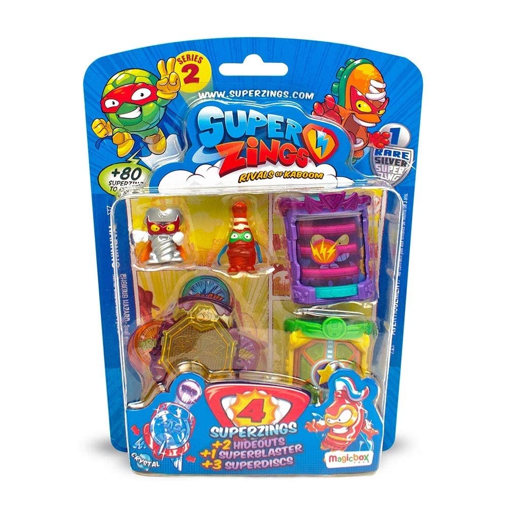 SUPERTHINGS Series 2 – Blister pack with 4 SuperThings, 2 Launches and 1 Trigger