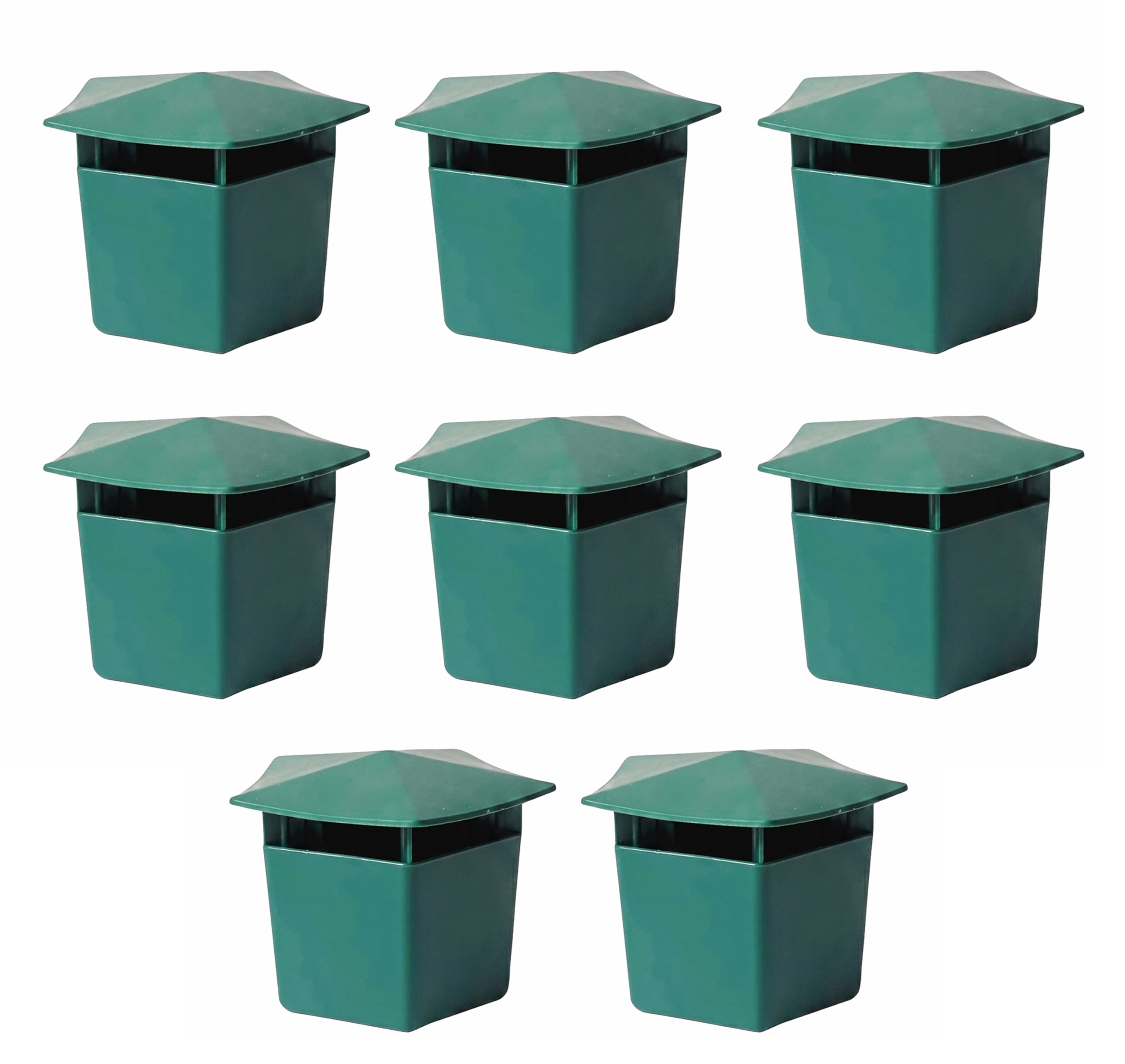 Noctra Garden Snail and Slug Trap Eco Friendly Beer Trap Non-toxic Plastic Pest Catcher Box, Safe for Outdoor Gardening Flowers Organic Garden Control, Checmical Poison Free (8 Pack)