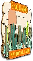Vista 2 de Saguaro National Park Arizona USA - Imanes para refrigerador, productos de madera 3D, resistentes a la fricción, recuerdos de viaje, decoración