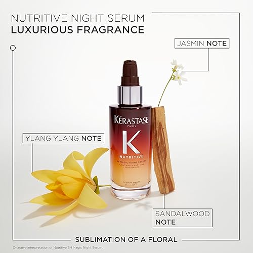 Miniatura 7 de Kerastase Nutritive 8H Magic Night Hair Serum  Tratamiento hidratante durante la noche para cabello seco  Nutre intensamente, desenreda y previene