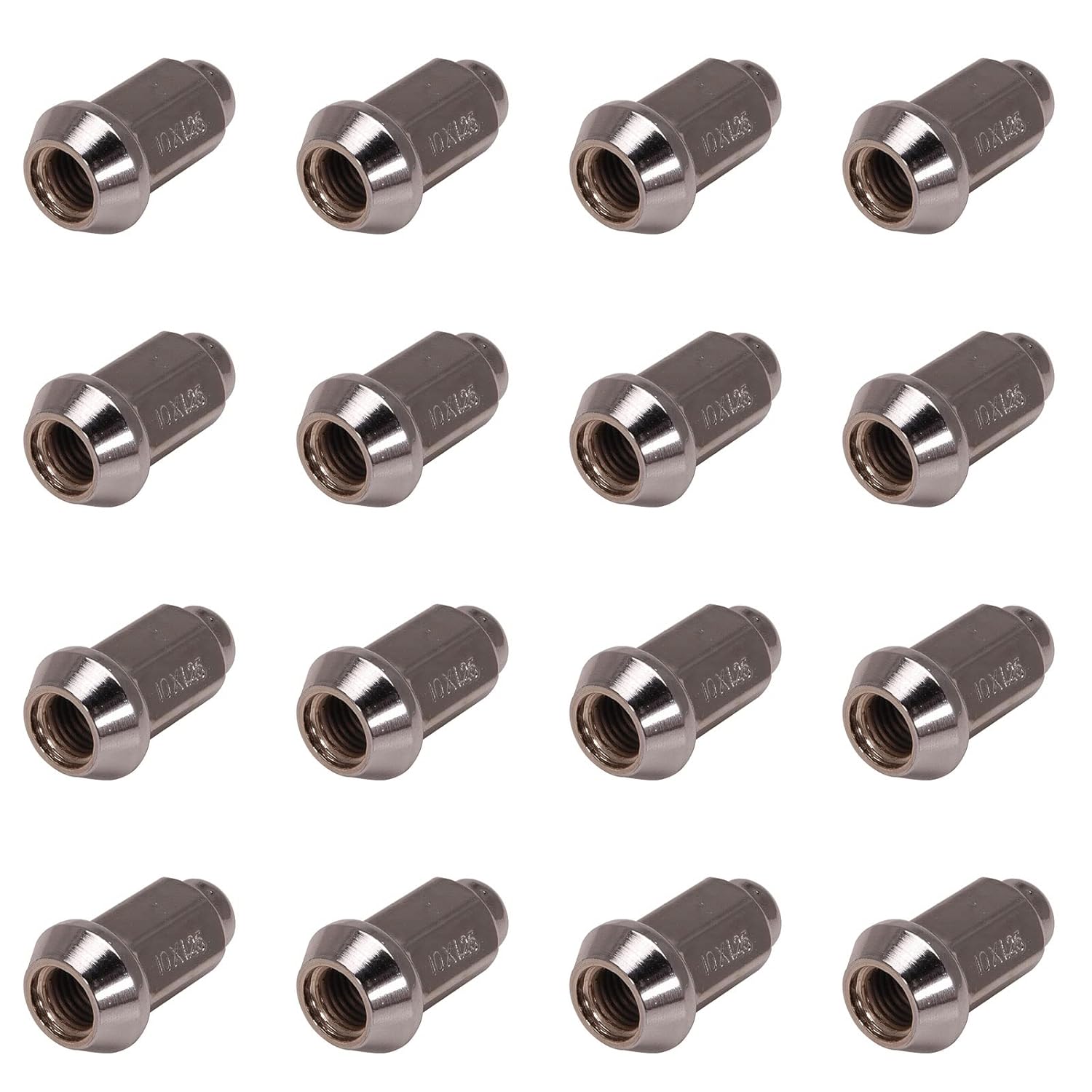 ITP (16pk) Tapered Chrome Lug Nut 10mm x 1.25mm Thread Pitch w/14mm Head for Polaris SPORTSMAN 850 XP H.O. EPS 2012-2014