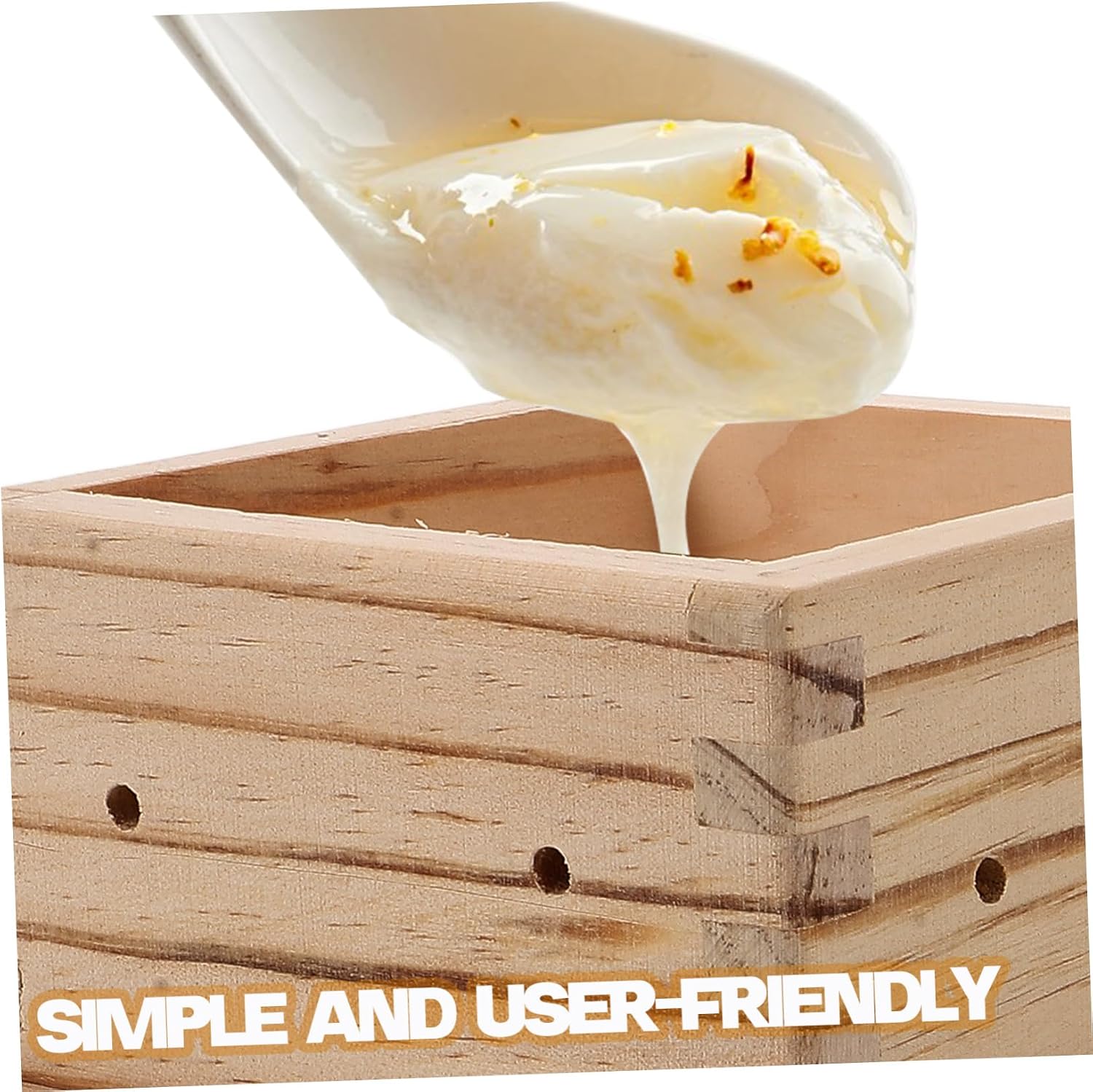 Wooden Tofu Press Mold, 0.5kg Capacity Home Kitchen Cheese Maker