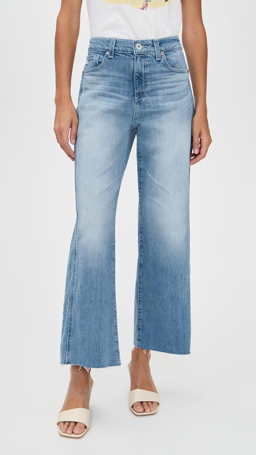 AG Adriano Goldschmied Women's Saige Wide Leg Crop with Panel - Image 2