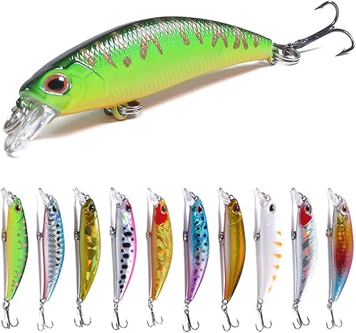 Miniatura 9 de Jerk Baits para pesca de lubina, señuelos de pesca Jerkbait, señuelos de pececillo Jerk Bait para pesca de agua dulce/agua salada, señuelos de pesca