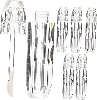 6 tubos de brillo de labios en forma de recip...