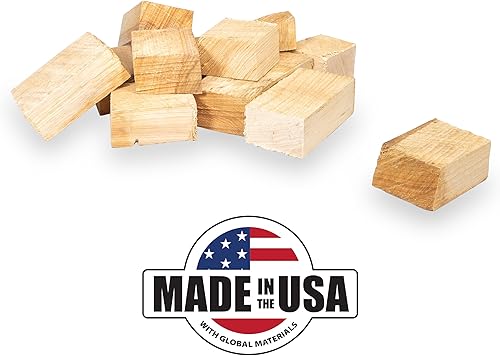 Miniatura 2 de MARSHALLTOWN Arkansas Championship Hickory Chunks, caja de 10 libras de trozos de ahumador de nogal americano genuino, HCKCHNK10