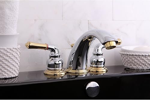 Miniatura 34 de Kingston Brass KB961 Magellan - Grifo de baño amplio, centro ajustable de 8 pulgadas, cromo pulido Cromo pulido,Cobrizo cepillado,Oil Rubbed