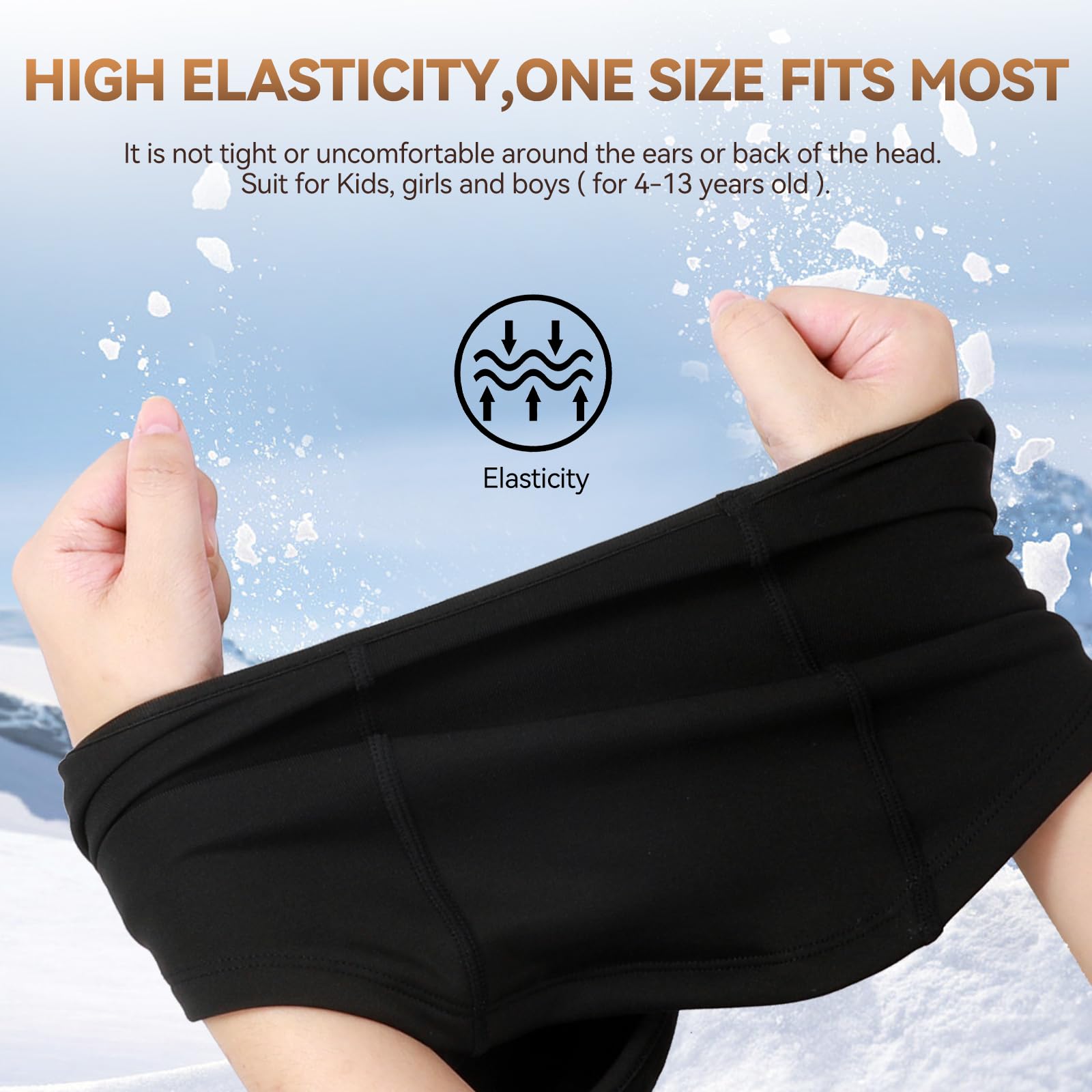 Kids Balaclava Ski Mask Movable Face Mask for Boys Girls Cold Weather Neck Warmer