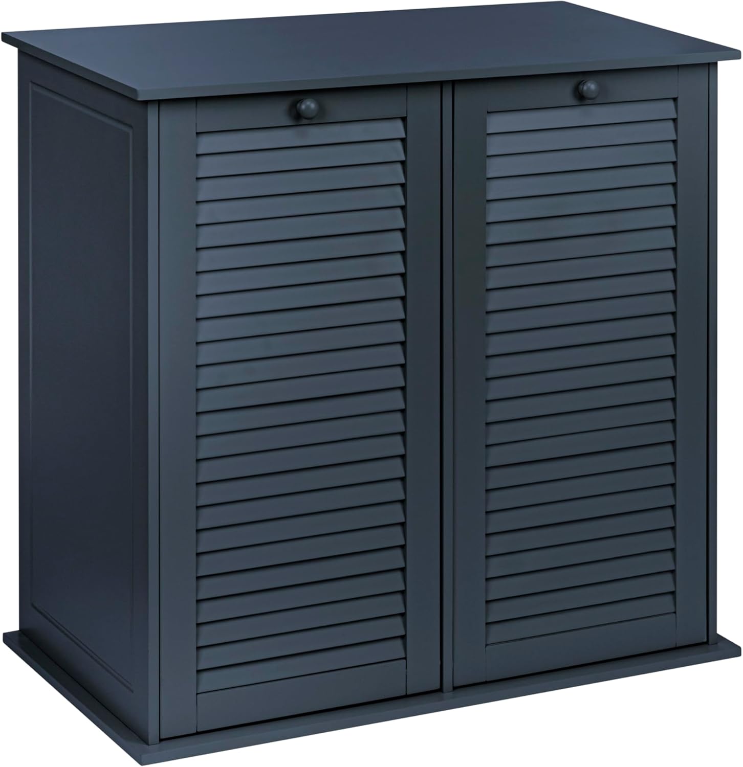 Household Essentials Tilt-out Cabinet Laundry Sorter with Shutter Front, Navy Blue