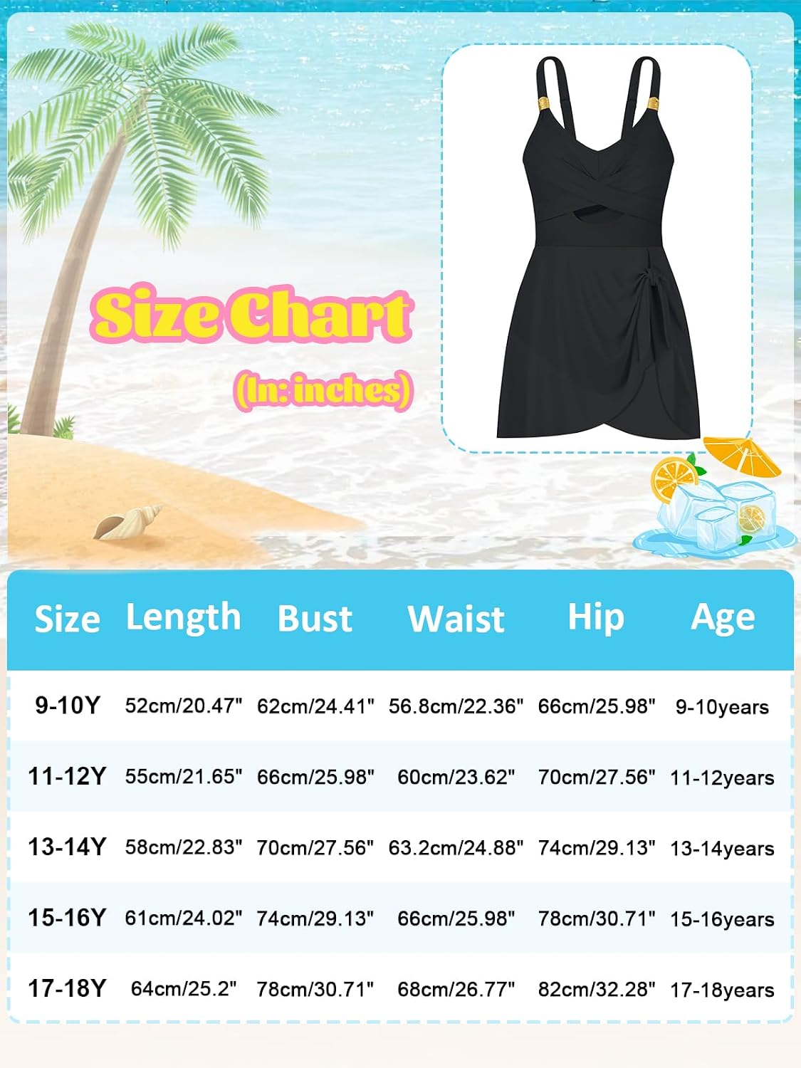 Girl Swimsuit Black