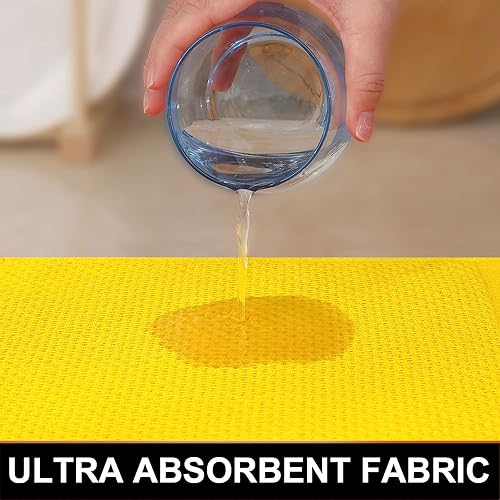 Miniatura 246 de Homaxy Paños de cocina 100% algodón, paquete de 8 – 12 x 12 pulgadas, tejido de gofre, muy suaves y absorbentes, paños de cocina de secado rápido